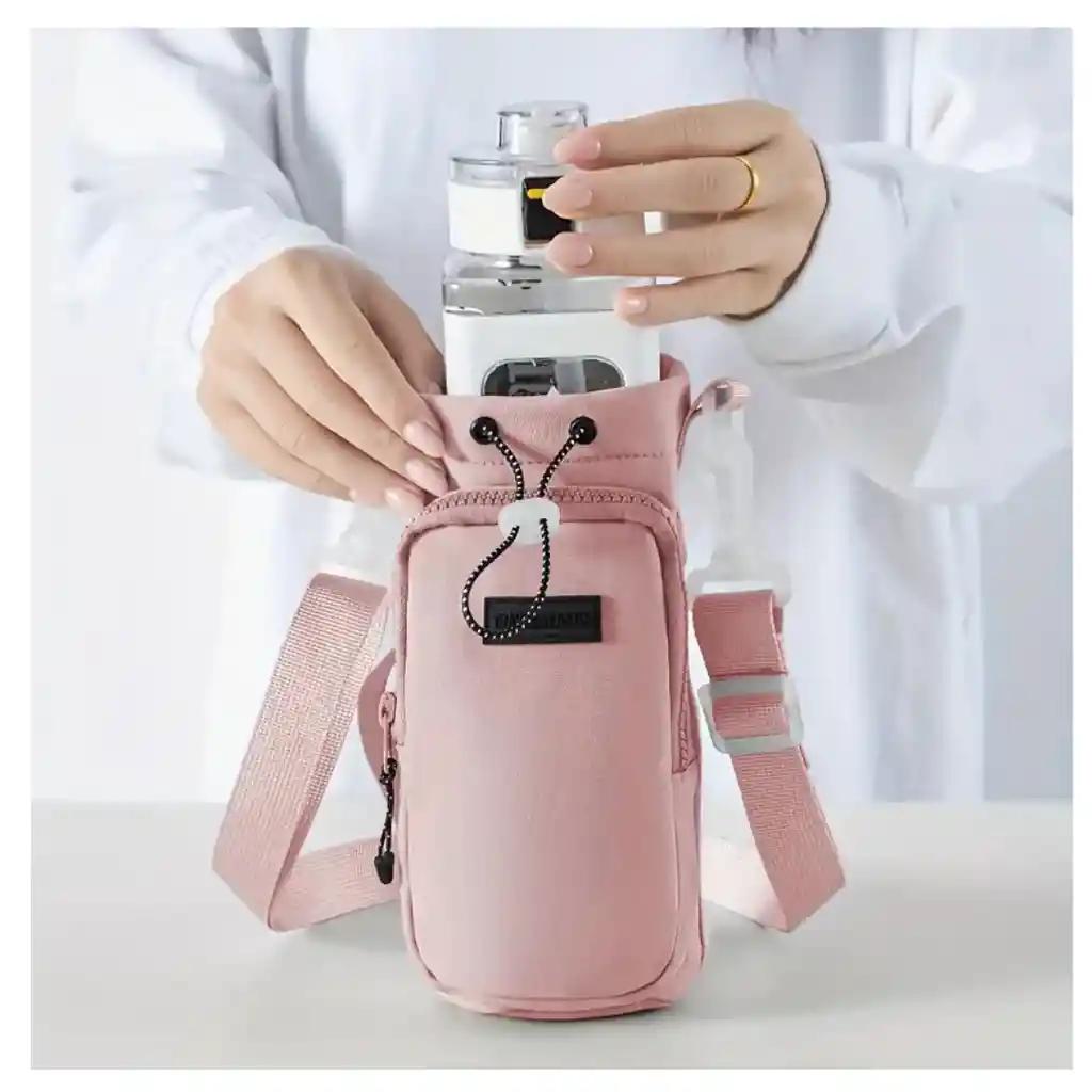 Funda Bolso Porta Botella Termo Accesorio Senderismo Camping