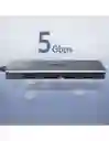 Hub 4 En 1 Ugreen Usb-a A Usb 3.0 5gbps Gris