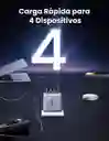 Cargador 4 Puertos Ugreen Gan 100w Carga Rápida