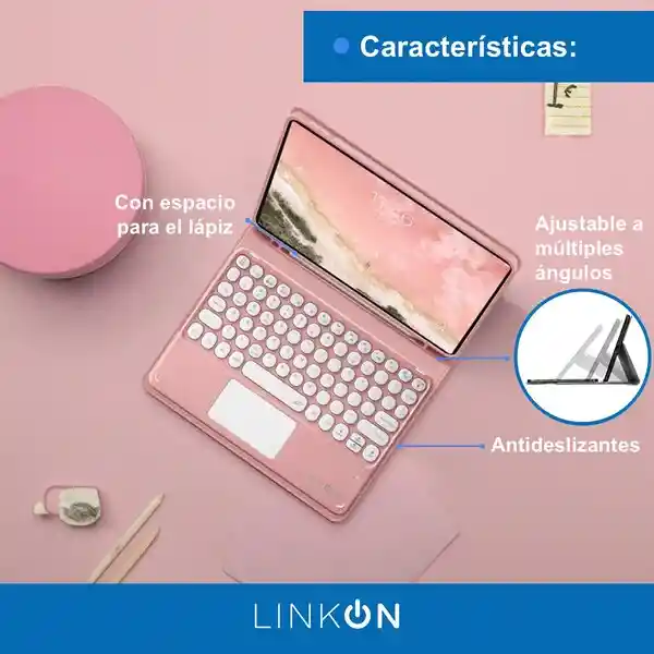 Case Smart Touch Ipad Linkon Rosado - 10.9"