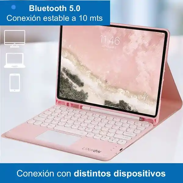 Case Smart Touch Ipad Linkon Rosado - 10.9"