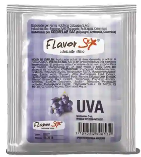 Lubricante Intimo Caliente Uva Sachet 5 G Flavor