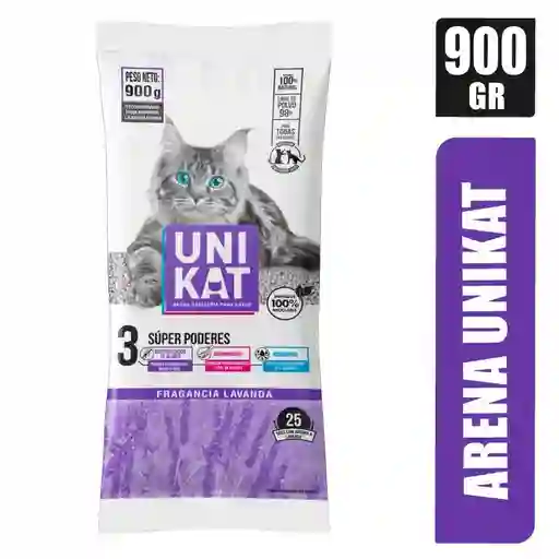 Arena Unikat Gato 3 Super Poderes Lavanda 900gr