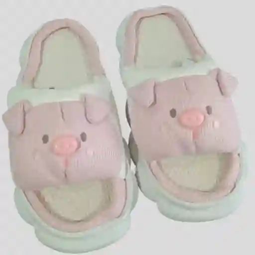 Pantufla Animales Adulto Cerdo Talla 39