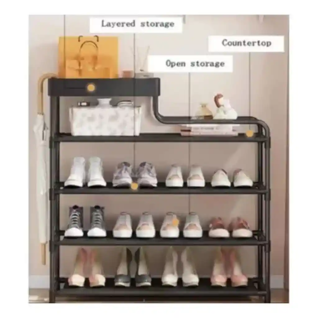 Organizador De Zapatos E Interiores Moderno Elegante Negro