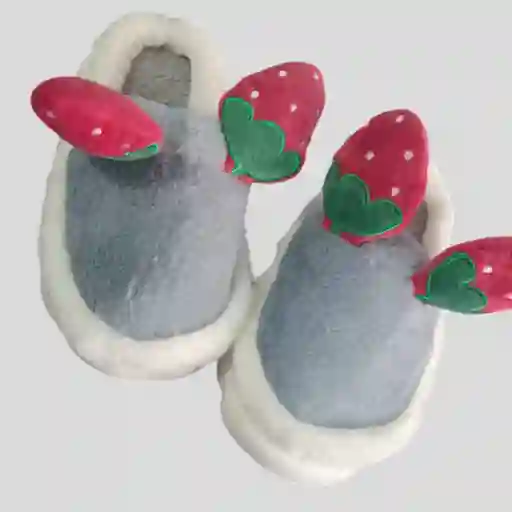 Pantufla Bordada Adultos Fresitas Talla 37