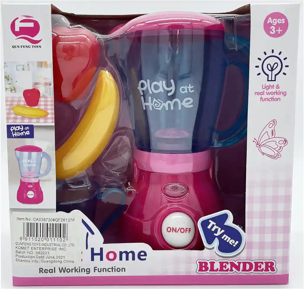 Licuadora De Jugo De Juguete, Cocina Gourmet Para Niños Con Luces Y Sonidos Realista