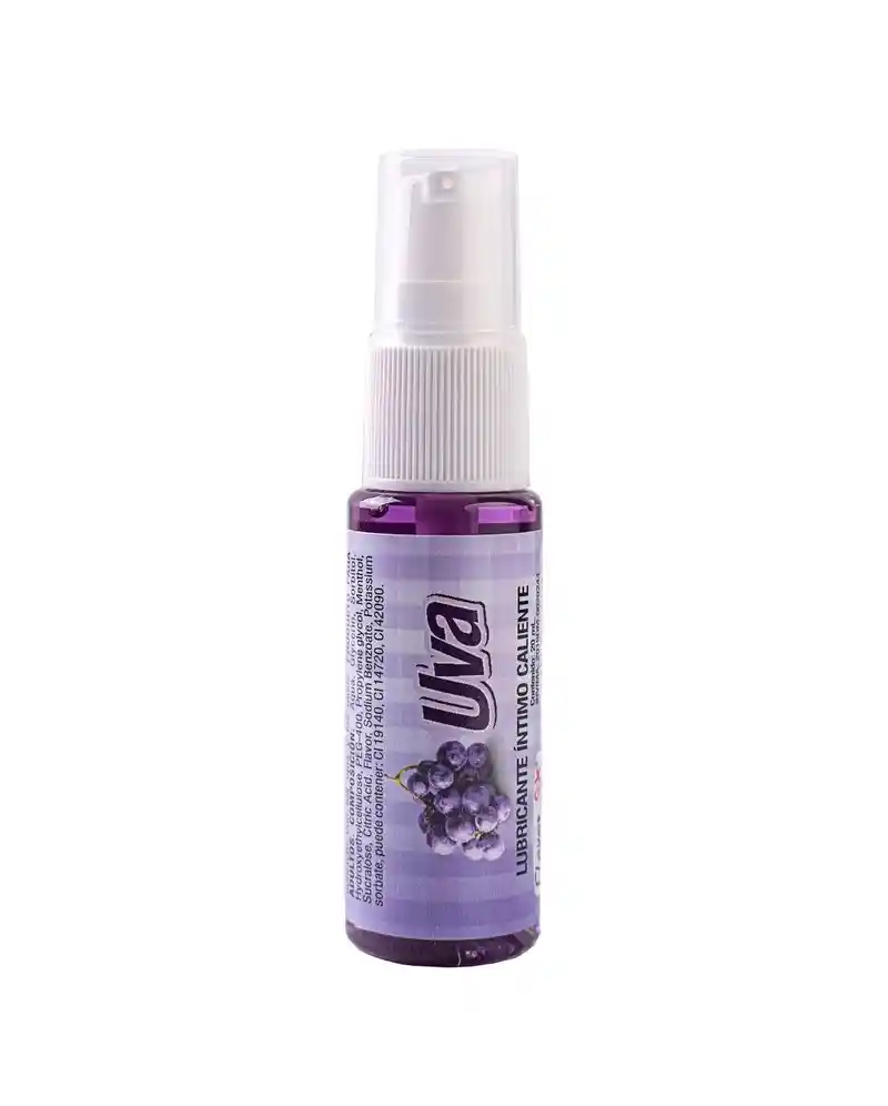 Lubricante Íntimo Caliente Uva 20 Ml Flavor