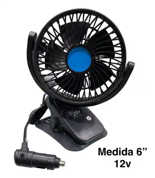 Ventilador Para Coche Con Clip De Agarre Fuerte