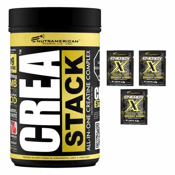 Creatina Crea Stack (1.3lbs) + 3 Energy X