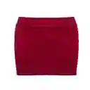 Falda Ceñida Color Rojo Escarlata Talla S