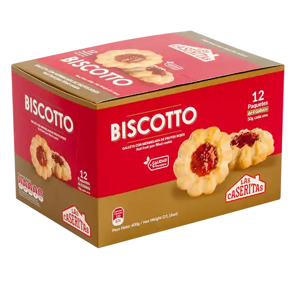 Biscotto Frutos Rojos Display X600gr