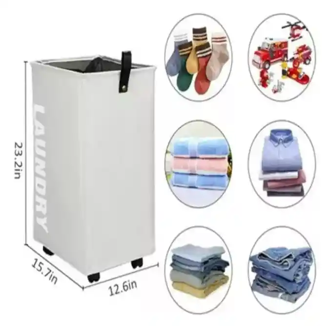 Cesta Para Ropa Plegable Organizador De Lavandería