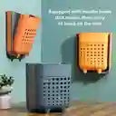 Cesta De Almacenamiento Plegable Canasta Adhesiva
