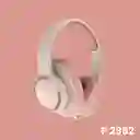 Diadema Inalámbrica Con Bluetooth, Teléfono, Radio Y Música, Aislador De Ruido / Modelo P2962 (rosado Claro)