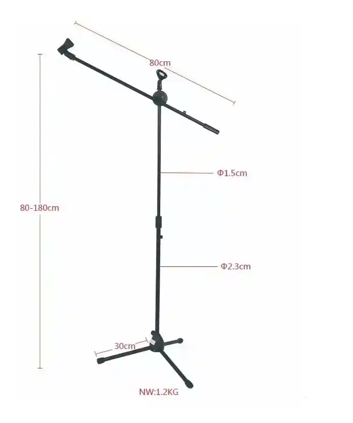 Soporte Base Para Micrófono Doble Piaña