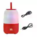 Parlante Tg608 Rojo Con Bluetooth Y Luces Led
