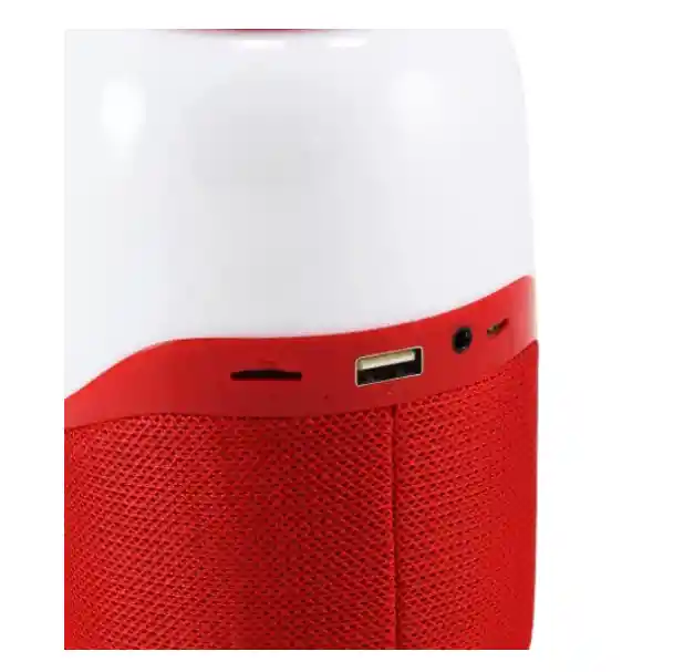 Parlante Tg608 Rojo Con Bluetooth Y Luces Led