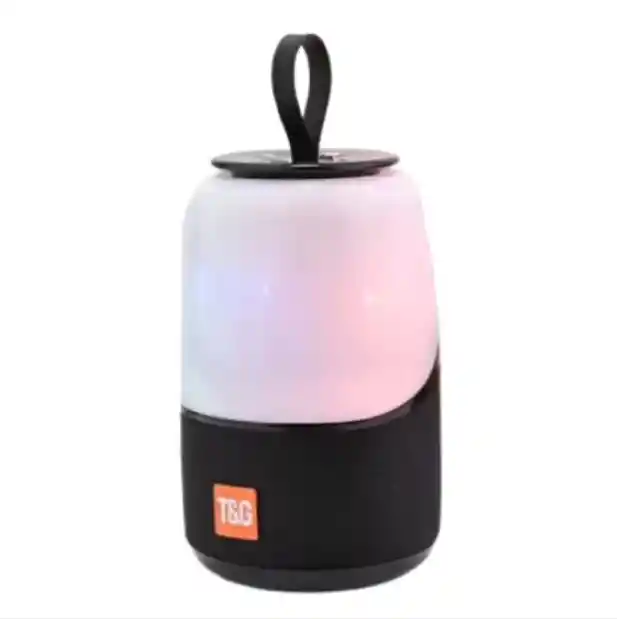 Parlante Tg608 Negro Con Bluetooth Y Luces Led