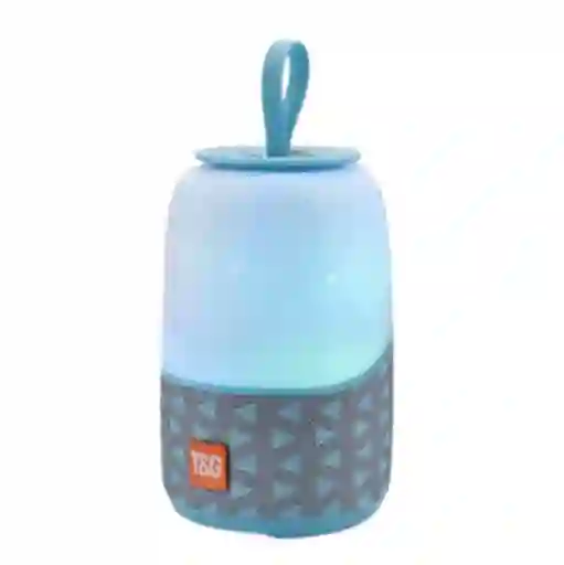 Parlante Tg608 Celeste Con Batería Recargable Y Manija Portátil