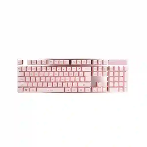 Teclado Gamer Fantech Fighter Ii K613l Rosa