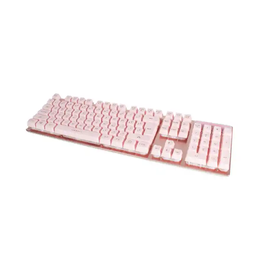 Teclado Gamer Fantech Fighter Ii K613l Rosa