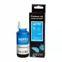 Tinta Gt52 Cian Hp Genérica Para Impresora Ink Tank 100 300 400 415 Gt5800 Gt5810 Gt5820