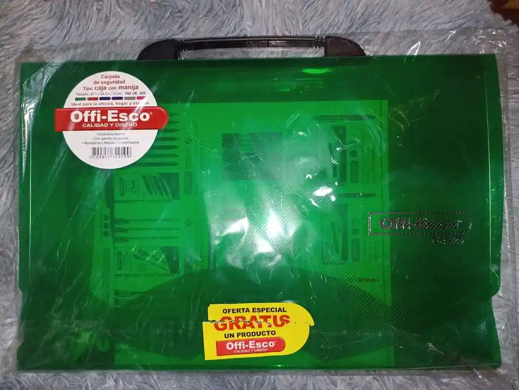Carpeta Plastica Agarradera Oficio Offi-esco