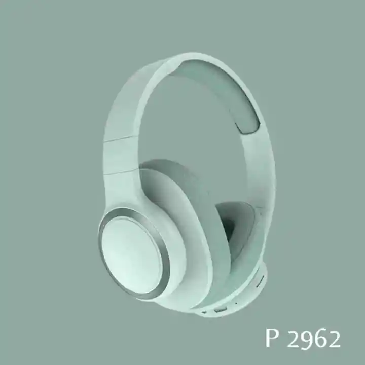 Diadema Inalámbrica Con Bluetooth, Teléfono, Radio Y Música, Aislador De Ruido / Modelo P2962 (verde Menta)
