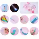 Kit De Aseo Bolso Rosa Estampado De Animalitos, Set De Aseo Para Bebé Recién Nacido, De 14 Piezas Incluyendo Una Lima Eléctrica Con Cabezales Intercambiables, Cómodo Estuche Para Facilitar El Llevarlo