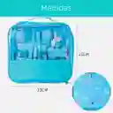 Kit De Aseo Bolso Rosa Estampado De Animalitos, Set De Aseo Para Bebé Recién Nacido, De 14 Piezas Incluyendo Una Lima Eléctrica Con Cabezales Intercambiables, Cómodo Estuche Para Facilitar El Llevarlo
