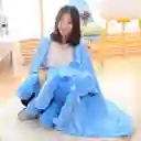 Almohada Antirreflujo De Peluche Elefante Gris, Con Iluminación Y Cobija Independiente Del Relleno, Hecho De Tela 100% Antialérgica, Textura Extra Suave Y Cómoda
