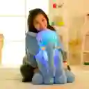 Almohada Antirreflujo De Peluche Elefante Gris, Con Iluminación Y Cobija Independiente Del Relleno, Hecho De Tela 100% Antialérgica, Textura Extra Suave Y Cómoda