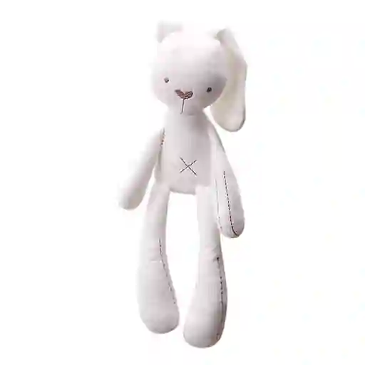 Muñeco Conejo Blanco De Peluche Para Abrazar Y Calmar Al Recién Nacido, Suave Juguete Para Dormir