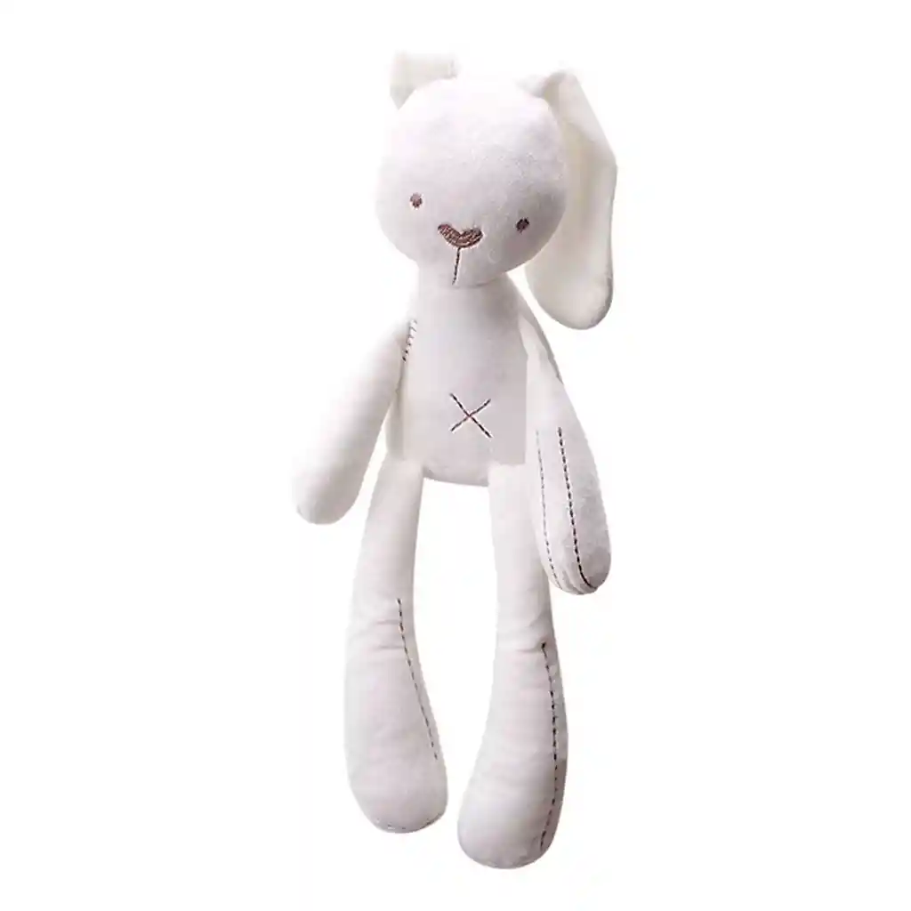 Muñeco Conejo Blanco De Peluche Para Abrazar Y Calmar Al Recién Nacido, Suave Juguete Para Dormir