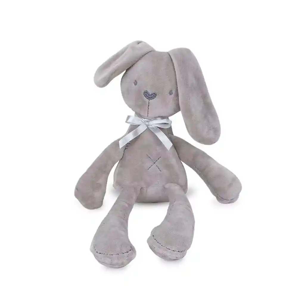 Muñeco Conejo Gris De Peluche Para Abrazar Y Calmar Al Recién Nacido, Suave Juguete Para Dormir