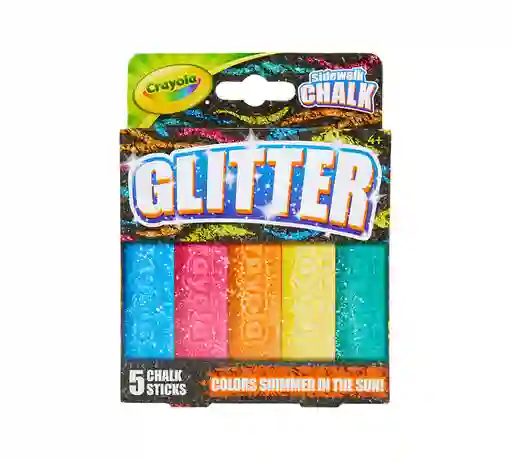 Tizas Gigantes Crayola Original X 5 Colores Escarcha