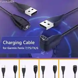 Cable Carga Garmin Fenix 7/7s/7x/6/6s 5/5s/5x 6/6s/6 Forerunner Vivoactive Venu Instinct Enfoque