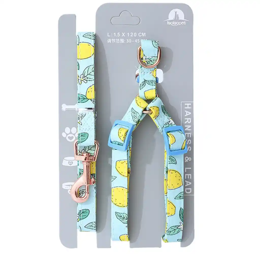 Arnés Y Traílla Sweet Fruits Talla S Modelos Surtidos