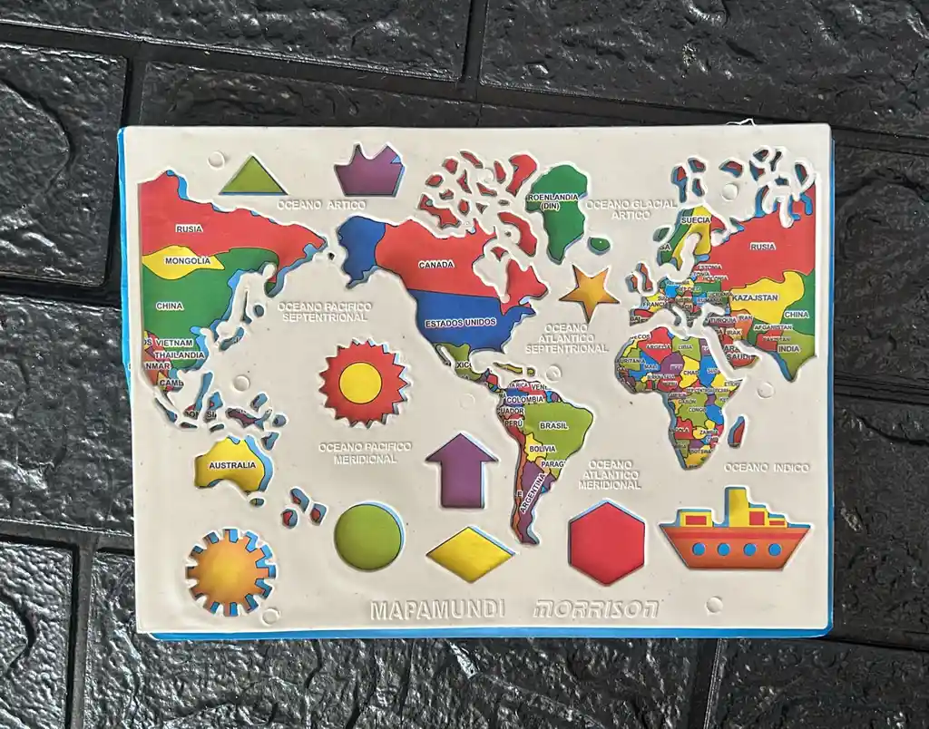 Plantilla Mapa Mundi