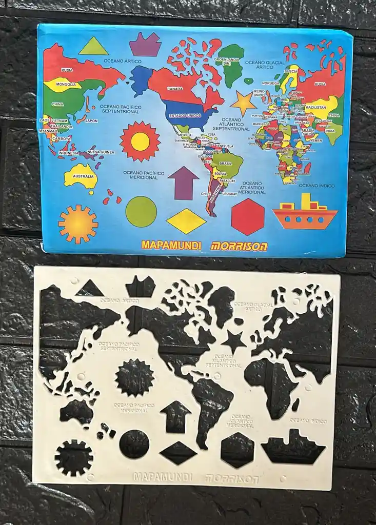 Plantilla Mapa Mundi