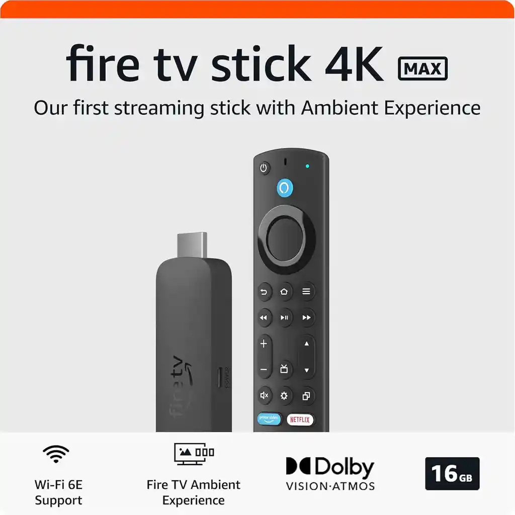 Fire Stick Tv 4k 16gb Dispositivo Streaming Control Alexa
