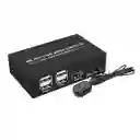 Switch Kvm Hd/usb 2x1 Ultrahd 4k | Multipuerto Para Doble Pc