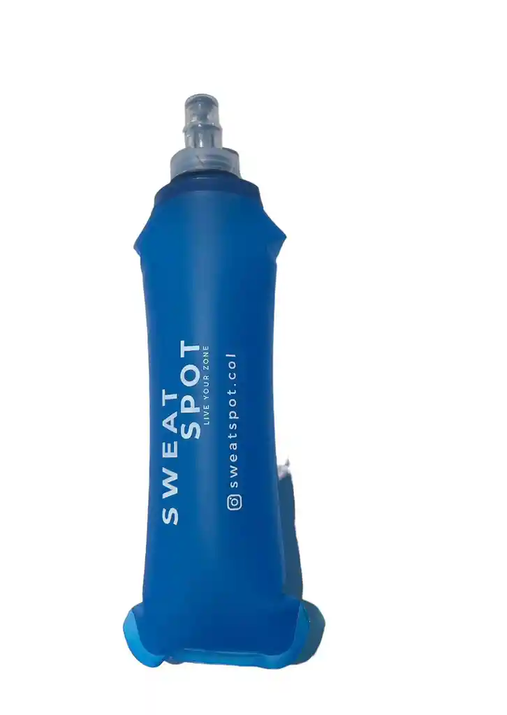 Termo Plegable Silicona 500 Azul- Softflask