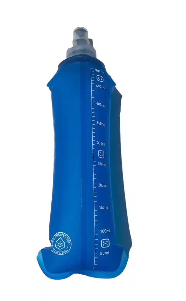 Termo Plegable Silicona 500 Azul- Softflask