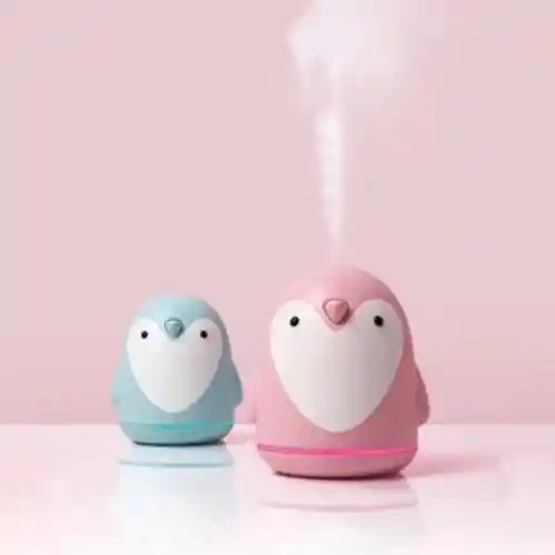 Difusor Pinguino Aromatizante Luces Led Humidificador