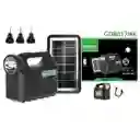 Kit Panel Solar Lámpara Led Portátil Recargable 3 Bombillo