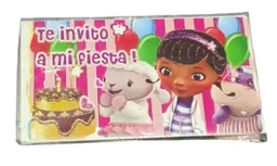 Tarjetas De Invitacion Fiesta Doctora Juguetes X 12 Und