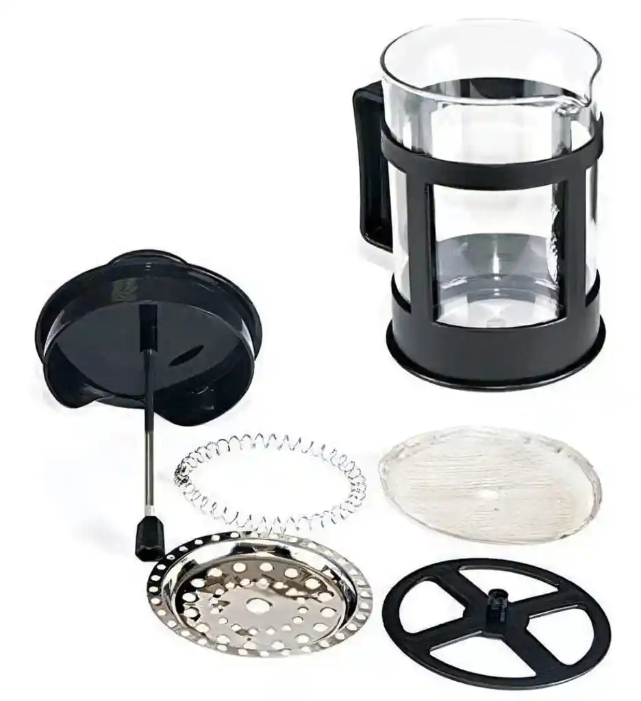 Cafetera Prensa Francesa 600ml En Acero Inoxidable Vidrio Colo