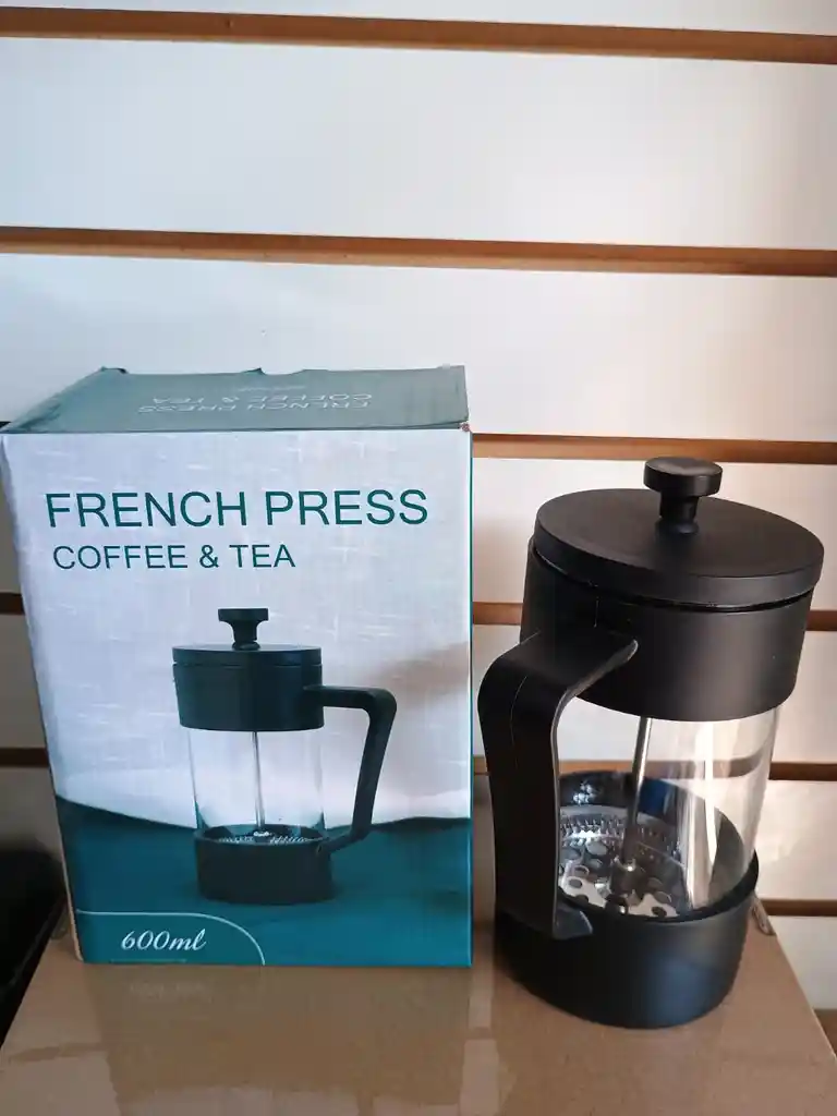 Cafetera Prensa Francesa 600ml En Acero Inoxidable Vidrio Colo
